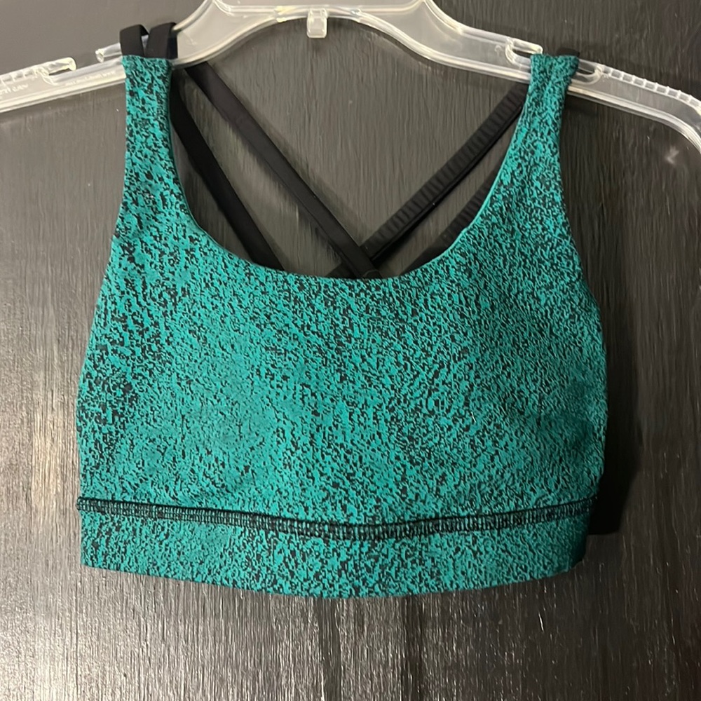 Teal Lululemon Sports Bra Sz 4